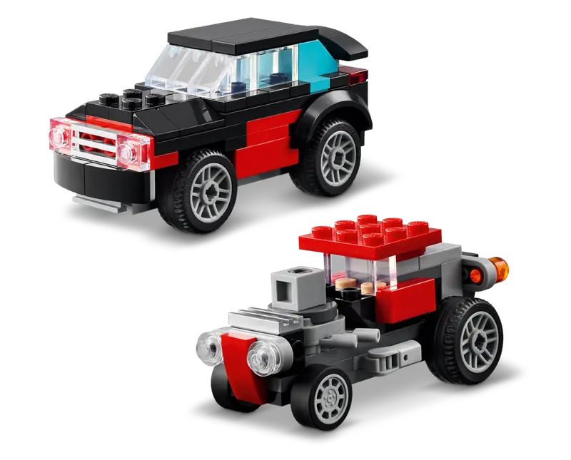 Lego Creator 31146 Ploščadni tovornjak s helikopterjem 3v1