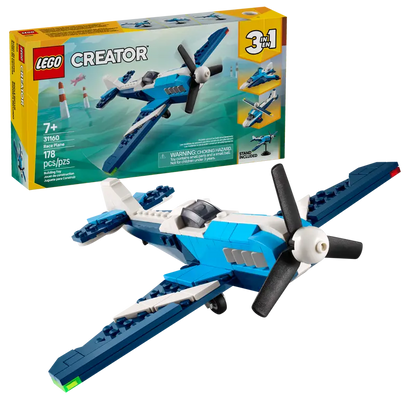 Lego Creator 31160 Zračno vozilo: Tekmovalno letalo 3v1