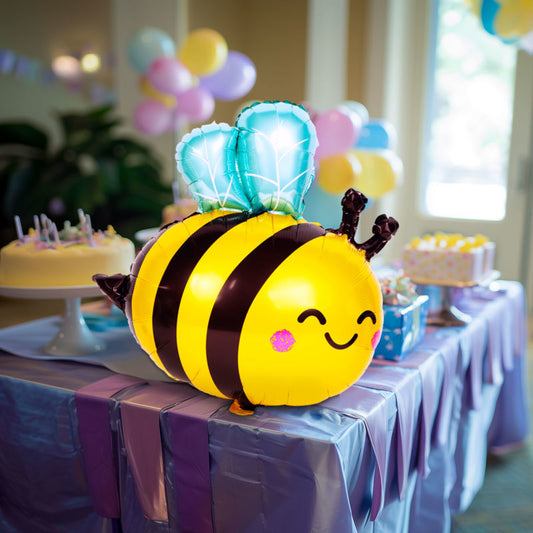3D Balon iz alu folije - čebela - 65 x 81 cm - Božična dekoracija