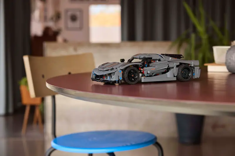 Lego Technic 42173 Koenigsegg Jesko Absolut, siv hiperavtomobil