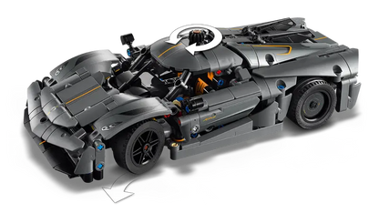 Lego Technic 42173 Koenigsegg Jesko Absolut, siv hiperavtomobil
