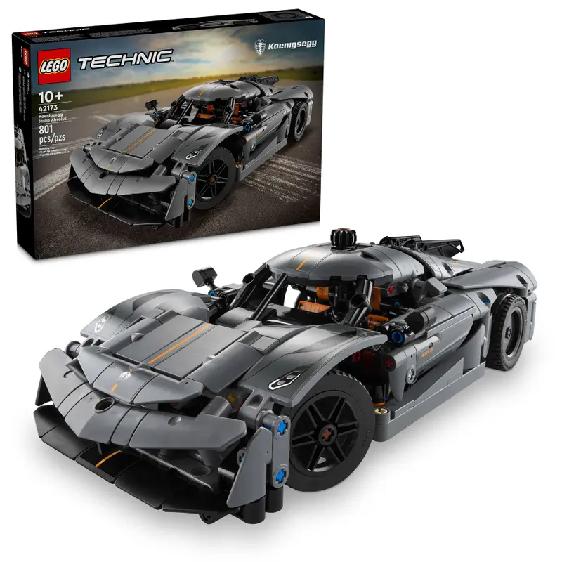 Lego Technic 42173 Koenigsegg Jesko Absolut, siv hiperavtomobil