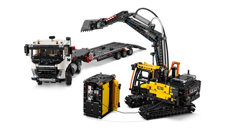 Lego Technic 42175 Tovornjak Volvo FMX in električni bager EC230