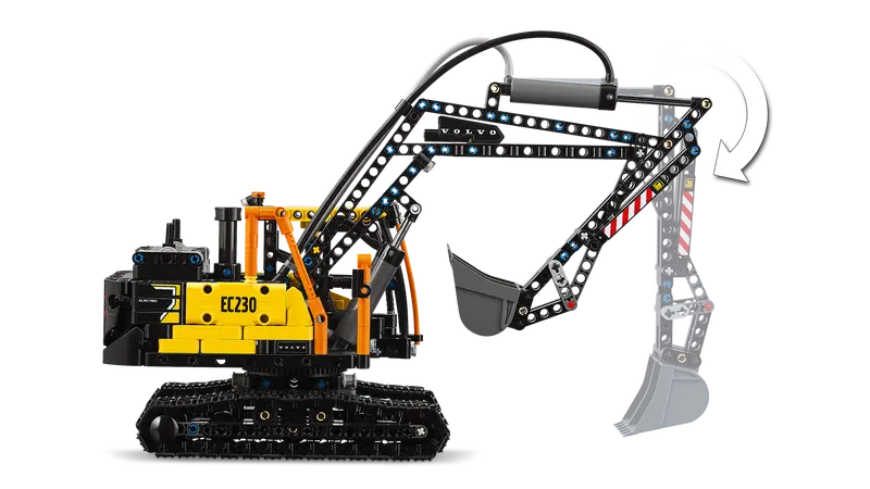 Lego Technic 42175 Tovornjak Volvo FMX in električni bager EC230