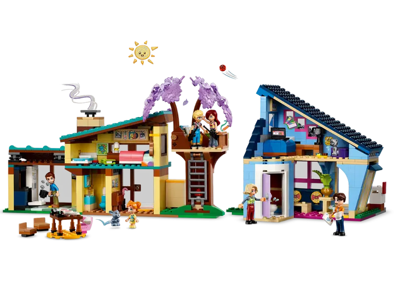 Lego Friends 42620 Družinski hiši Ollyja in Paisley