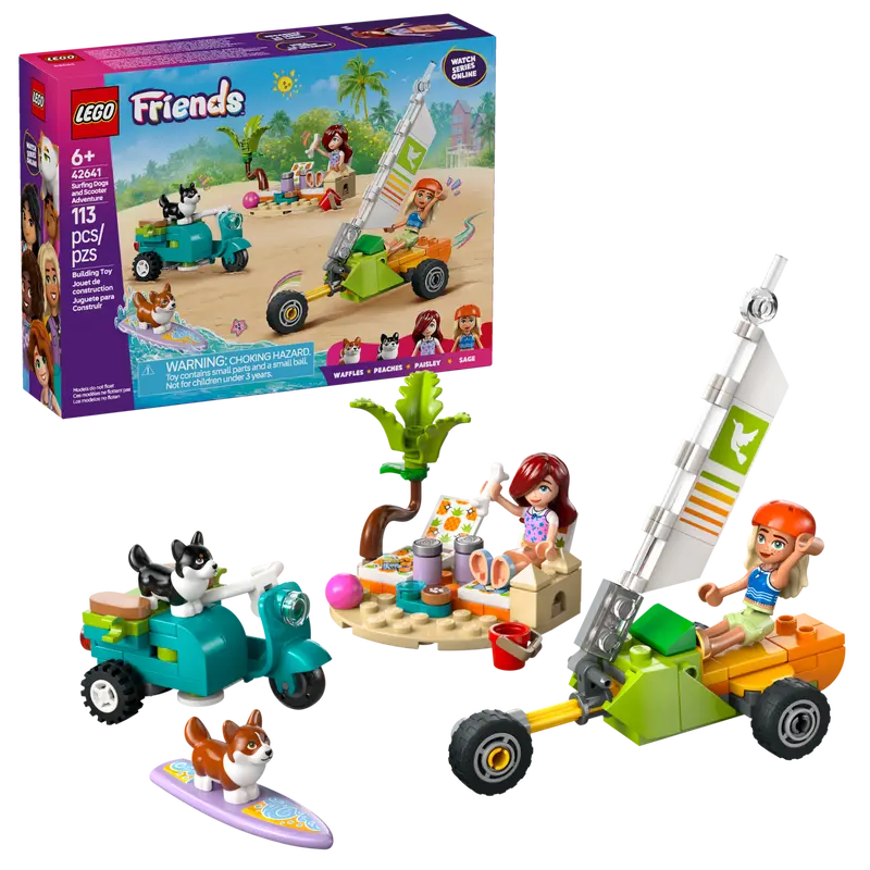 Lego Friends 42641 Pustolovščina s srferskimi psički in skuterjem