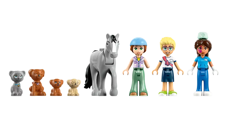 Lego Friends 42651 Veterinarska klinika za konje in hišne ljubljenčke