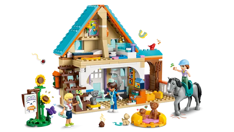 Lego Friends 42651 Veterinarska klinika za konje in hišne ljubljenčke
