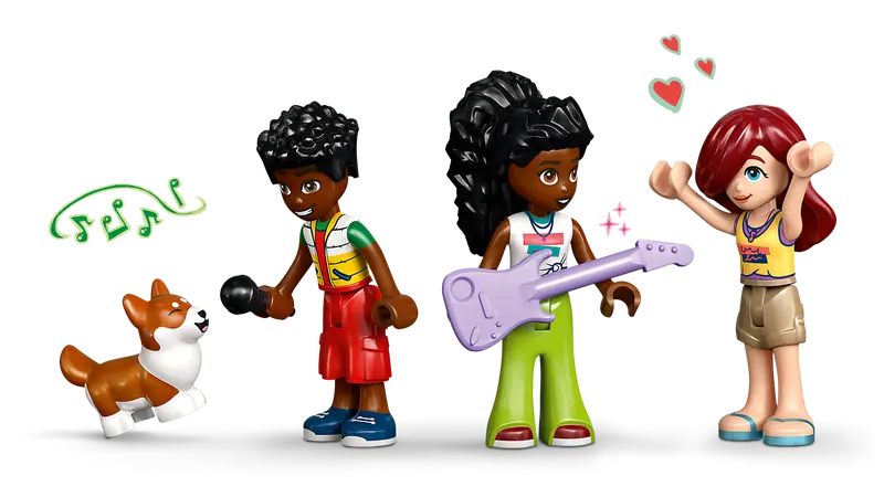 Lego Friends 42653 Glasbena trgovina in stanovanje