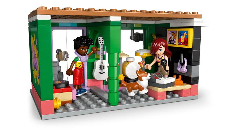 Lego Friends 42653 Glasbena trgovina in stanovanje