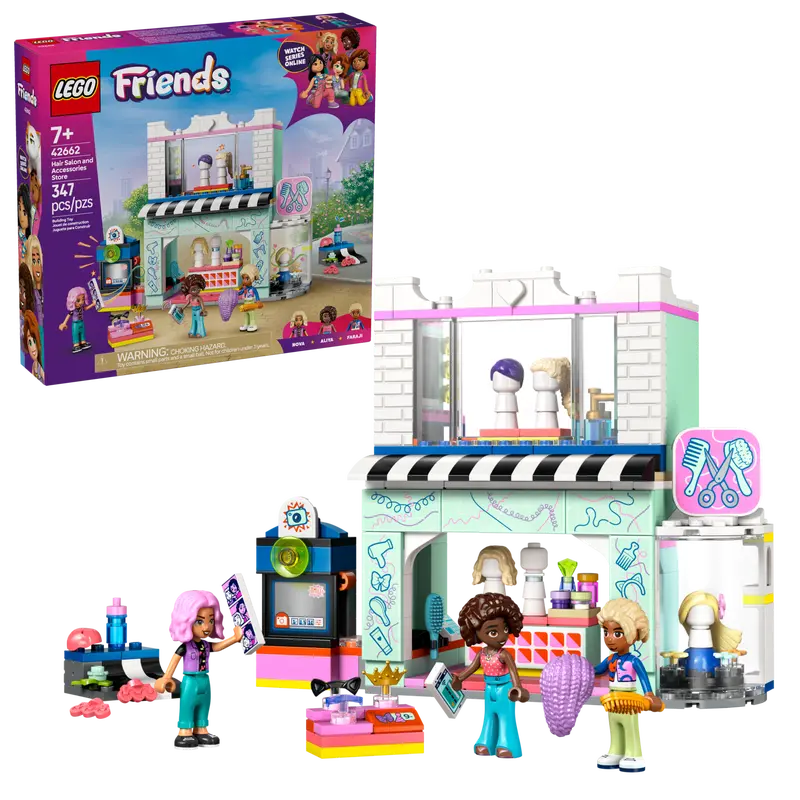 Lego Friends 42662 Frizerski salon in trgovina z modnimi dodatki