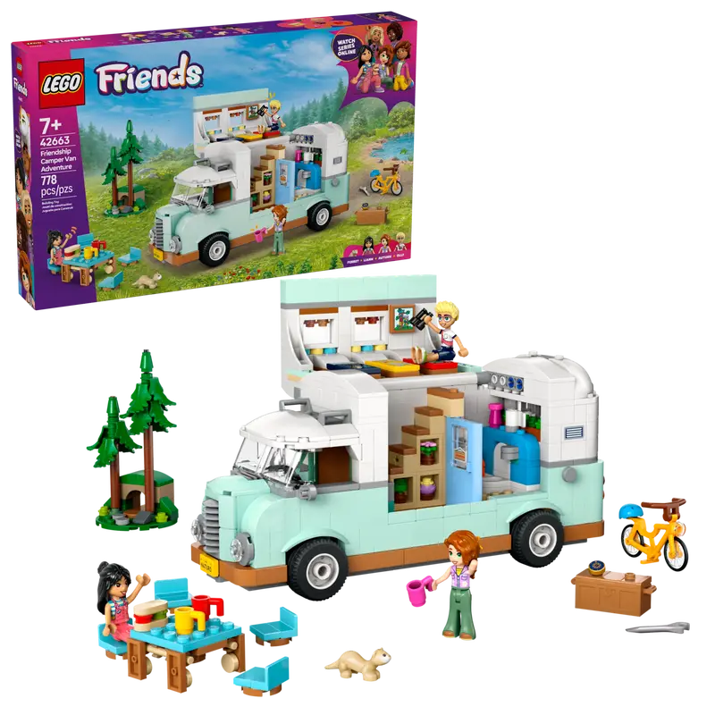 Lego Friends 42663 Pustolovščina z avtodomom prijateljstva