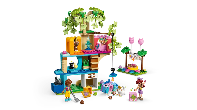 Lego Friends 42666 Mačja rojstnodnevna zabava in hiša na drevesu