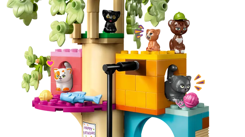 Lego Friends 42666 Mačja rojstnodnevna zabava in hiša na drevesu