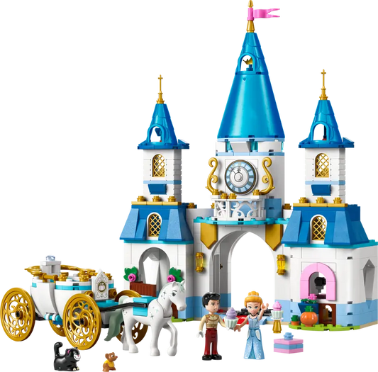 Lego Disney Princess 43275 Pepelkin grad in kočija s konjsko vprego