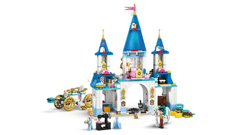 Lego Disney Princess 43275 Pepelkin grad in kočija s konjsko vprego