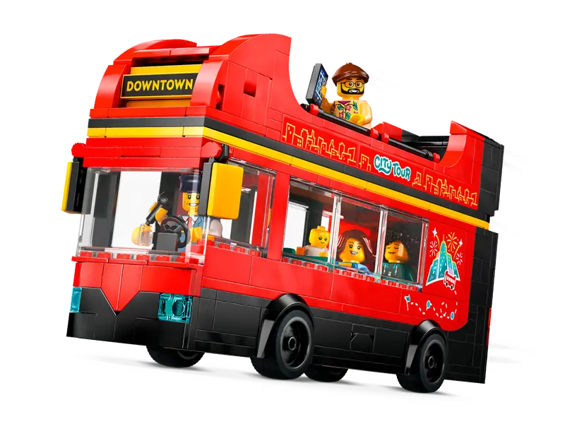 Lego City 60407 Rdeči dvonadstropni turistični avtobus