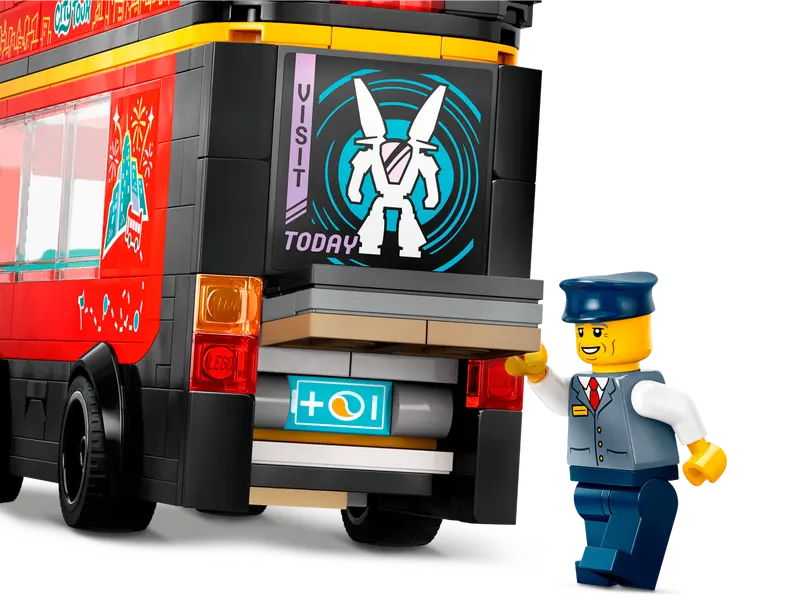 Lego City 60407 Rdeči dvonadstropni turistični avtobus