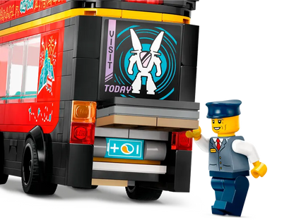 Lego City 60407 Rdeči dvonadstropni turistični avtobus