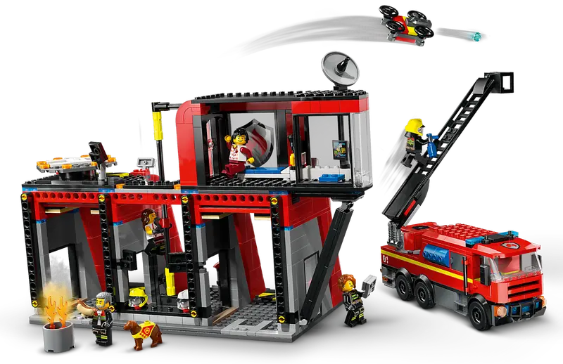 Lego City 60414 Gasilska postaja z gasilskim vozilom