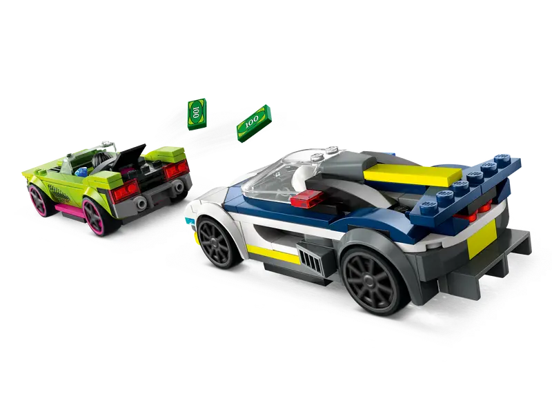 Lego City 60415 Policijski avtomobil in avto z močnim motorjem