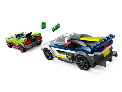 Lego City 60415 Policijski avtomobil in avto z močnim motorjem