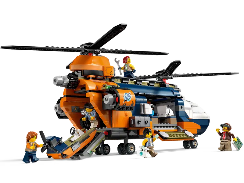 Lego City 60437 Helikopter v postojanki raziskovalca džungle