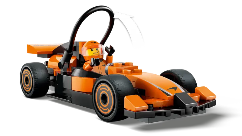 Lego City 60442 Voznik F1 z dirkalnikom McLaren