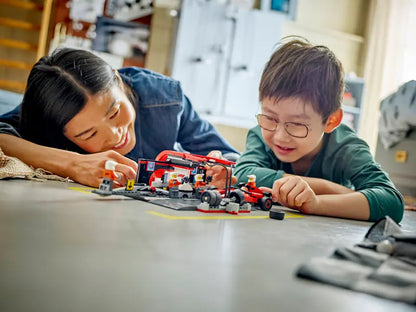 Lego City 60443 Servisni boks in mehaniki z avtomobilom Ferrari F1