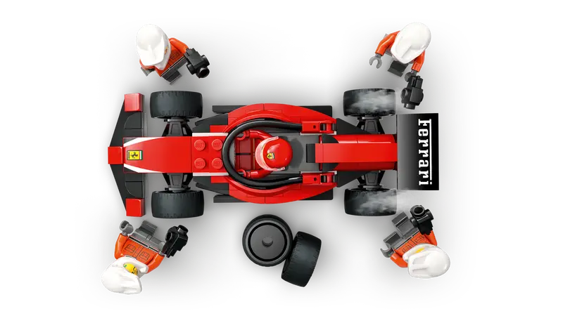 Lego City 60443 Servisni boks in mehaniki z avtomobilom Ferrari F1