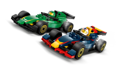 Lego City 60445 Tovornjak F1 z dirkalnikoma F1 RB20 in AMR24