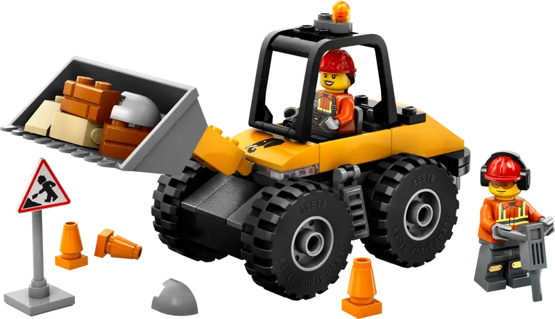 Lego City 60450 Rumeni gradbeni nakladalnik s kolesi