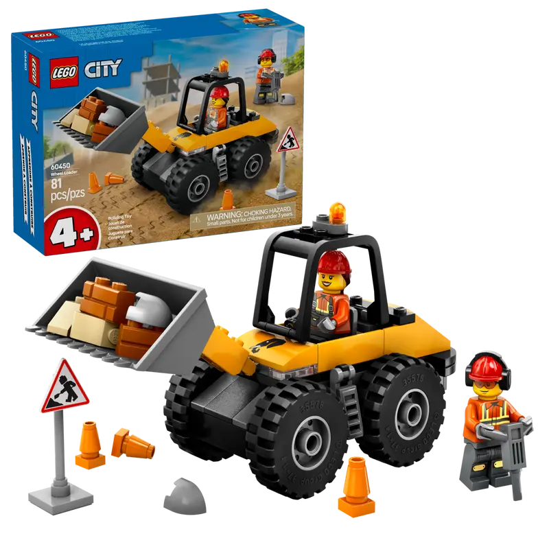 Lego City 60450 Rumeni gradbeni nakladalnik s kolesi