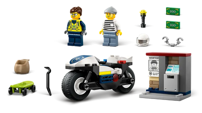 Lego City 60455 Pregon s policijskim motorjem