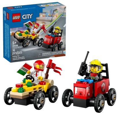 Lego City 60458 Paket dirkalnih vozil picopek proti gasilcu