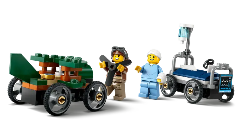 Lego City 60459 Paket dirkalnih vozil letalo proti bolniški postelji