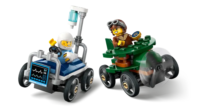 Lego City 60459 Paket dirkalnih vozil letalo proti bolniški postelji