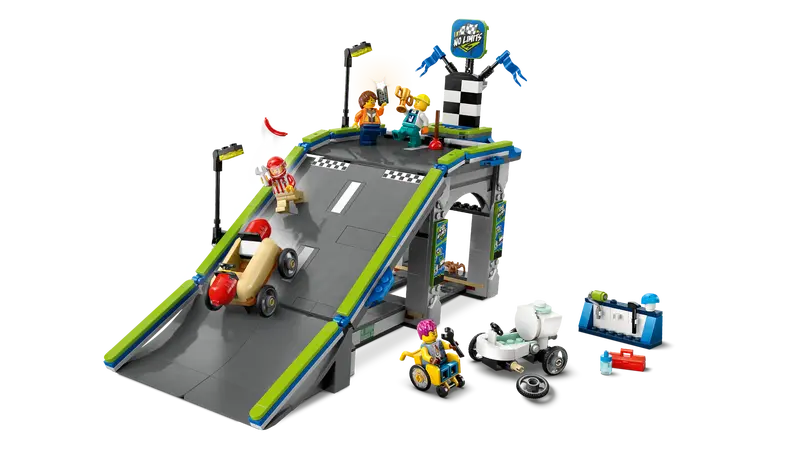 Lego City 60460 Brez meja: Klančina za dirkanje z avtomobilčki