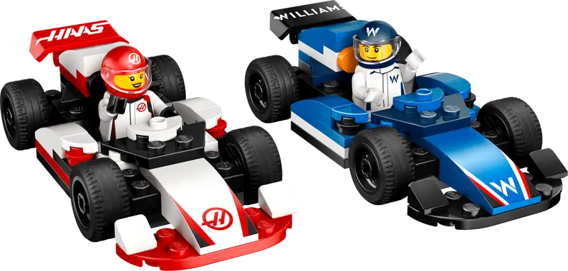 Lego City 60464 Dirkalnika Williams Racing F1 in Haas F1