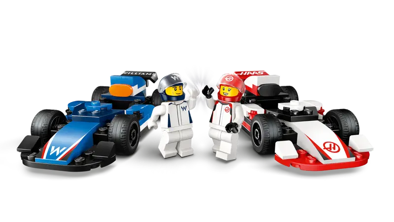 Lego City 60464 Dirkalnika Williams Racing F1 in Haas F1