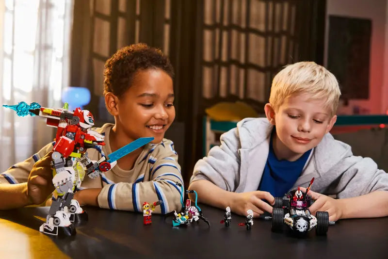LEGO Dreamzzz 71497 Cooperjev robotski oklep tigra in Zerojev dirkalnik Hot Rod