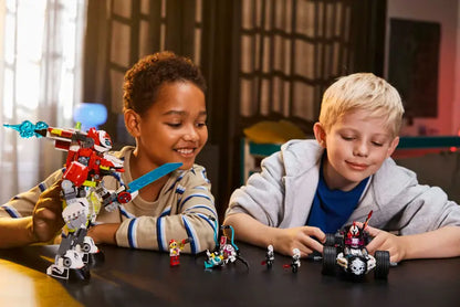 LEGO Dreamzzz 71497 Cooperjev robotski oklep tigra in Zerojev dirkalnik Hot Rod