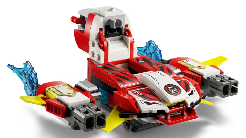 LEGO Dreamzzz 71497 Cooperjev robotski oklep tigra in Zerojev dirkalnik Hot Rod