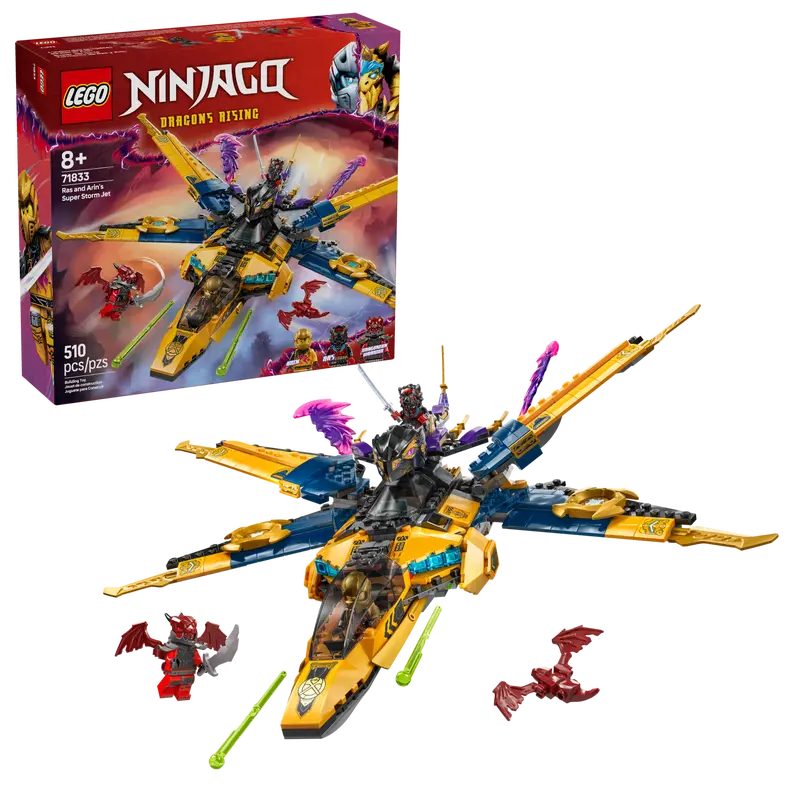 Lego Ninjago 71833 Rasov in Arinov super nevihtni reaktivec