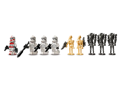 LEGO 75372 Star Wars: Bojni paket Klonski bojevnik in Bojni droid