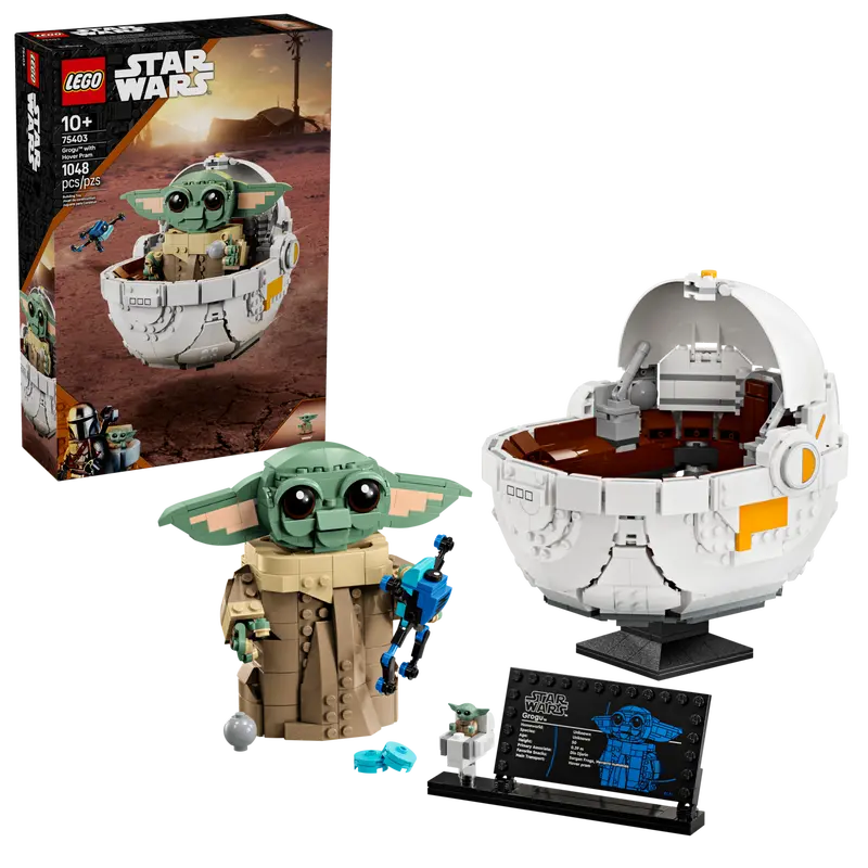 Lego Star Wars 75403 Grogu z lebdilnim vozičkom