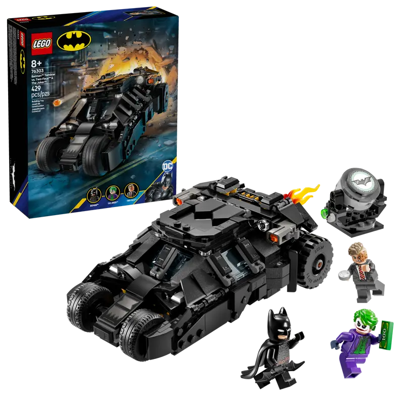 Lego Super Heroes 76303 Batmanov Tumbler proti Two Faceu in Jokerju