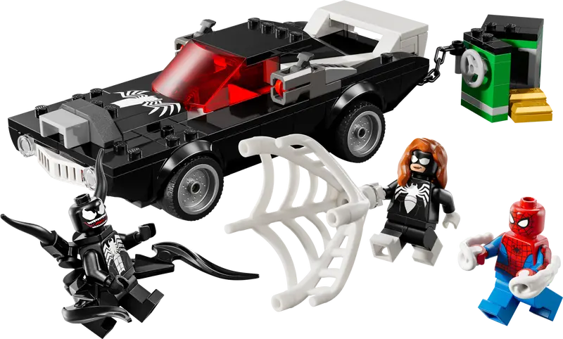 Lego Super Heroes 76309 Spider-Man proti Venomovemu avtu z močnim motorjem