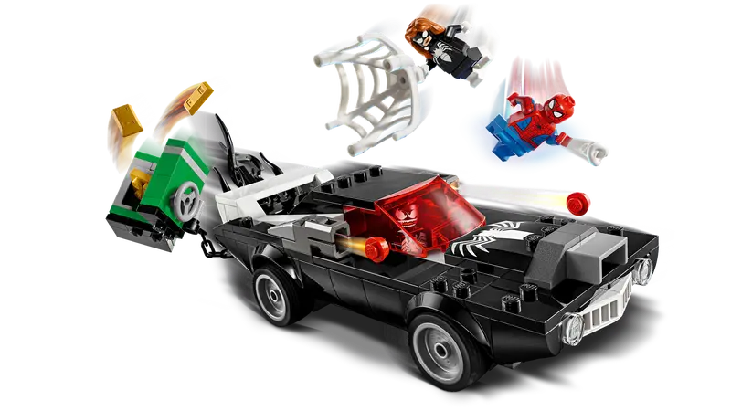 Lego Super Heroes 76309 Spider-Man proti Venomovemu avtu z močnim motorjem