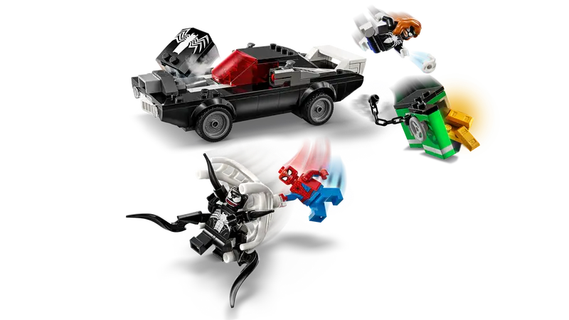 Lego Super Heroes 76309 Spider-Man proti Venomovemu avtu z močnim motorjem